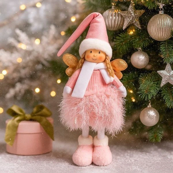 Фигурка новогодняя ФЕЯ 56*19*15см текстиль JC-16806 (48)