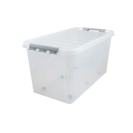 Контейнер для хранения 70л 720*390*375мм пластик ПРОФИ КОМФОРТ на колесах (3)