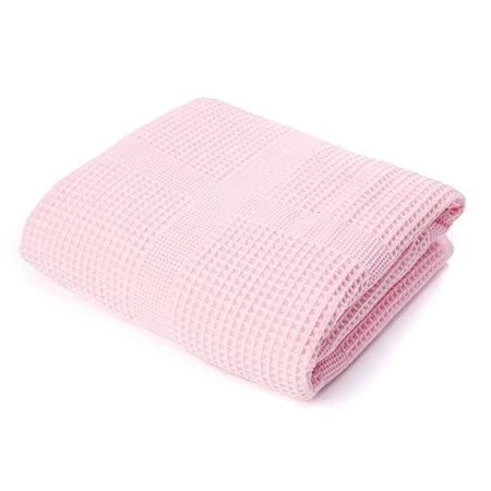 Полотенце вафельное 35*75см 112 розовая пастель 300гр