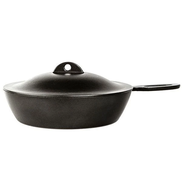 Сковорода-сотейник 24см алюминий АП с крышкой литая ручка ТМ" АЛИТА (6) 404