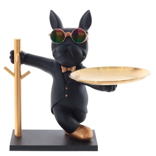 Подставка для мелочей Собака с подносом 29,5*22,5*29,5см металл (6)