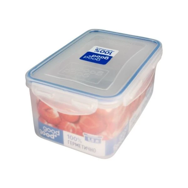 Контейнер пищевой 1,5л 205*135*90мм пластик Good&Good герметичный с защелками 3-2 (32)
