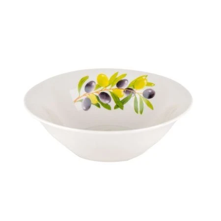 Салатник 550мл 17,5см фарфор ОЛИВКИ круглый (12/72)