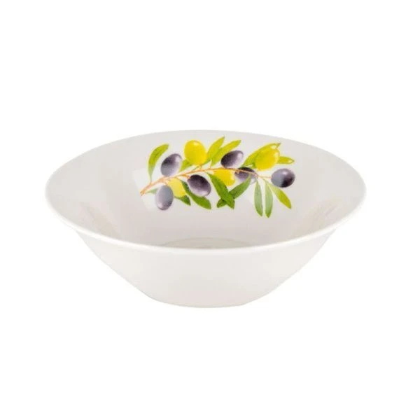 Салатник 360мл 15см фарфор ОЛИВКИ круглый (12/96)