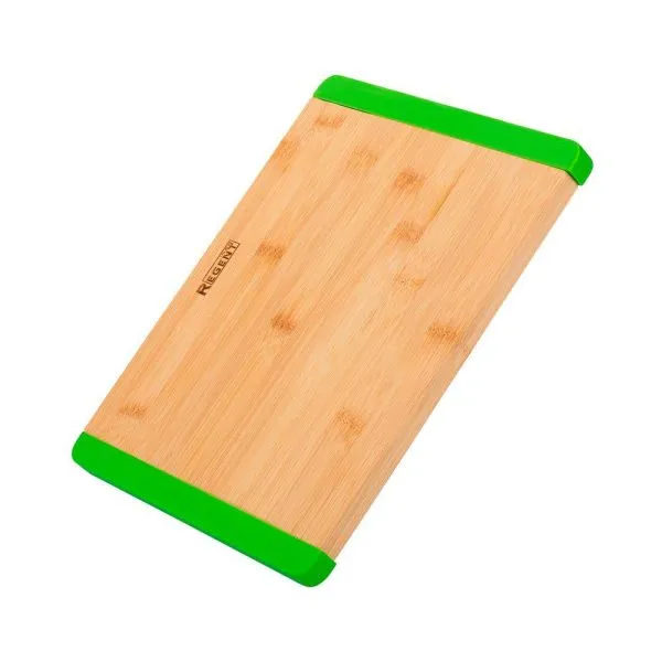Доска разделочная 28*22*1,5см бамбук Bamboo прямоугольная с силикон.вставками 93-BM-4-01.1 (12)