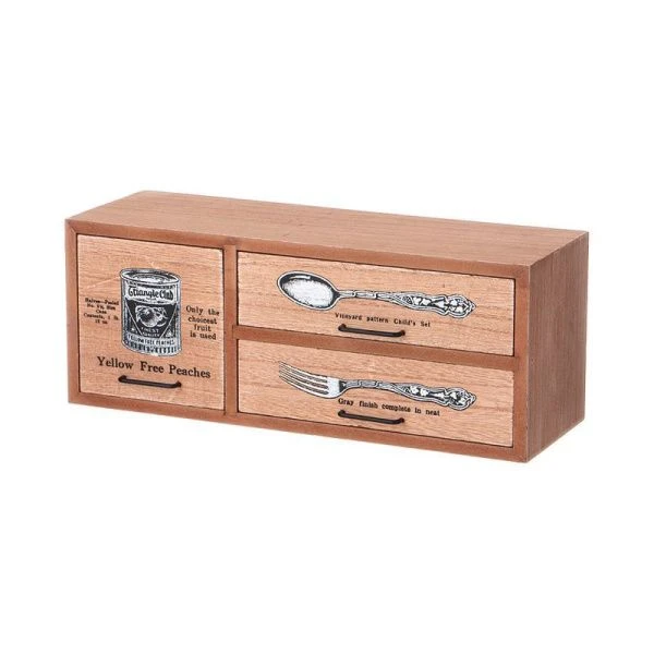 Шкатулка для кухонных принадлежностей 30*11*11,5см МДФ/металл (8)