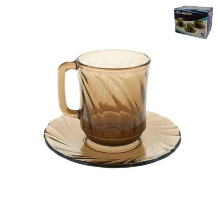 Чайный набор 12пр стекло ALTA MAREA на 6 персон 240мл (1)