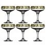 Бокалы для мартини набор 6шт стекло ГРЕЧЕСКИЙ УЗОР EAV03-136/S/Z/6 (6)