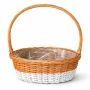 Корзина плетеная 35*25Н15/40 В26*15см ива медовый/белый (10)