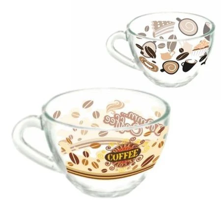 Кружка 200мл стекло Прага КОФЕЙНАЯ 3 (24)