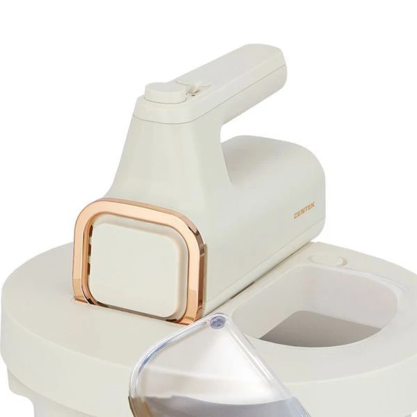 Миксер нерж.сталь/пластик Centek CT-1129 беж/золото 800Вт, 6 скоростей+турбо, 2 чаши 3,5*3,6л (6)