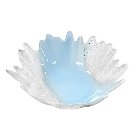 Блюдо глубокое 30см стекло АУРА голубое серебро 14870/G (4)