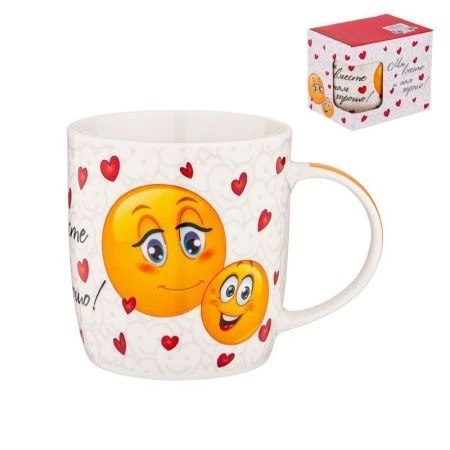 Кружка 380мл фарфор СМАЙЛ (36)