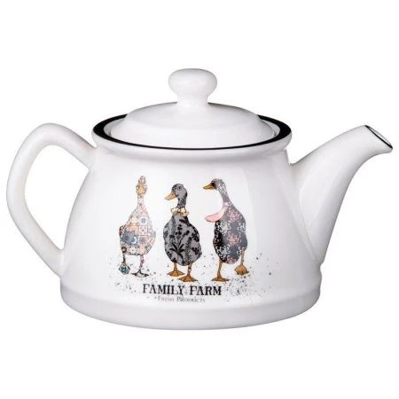 Чайник заварочный 580мл фарфор FAMILY FARM (18)