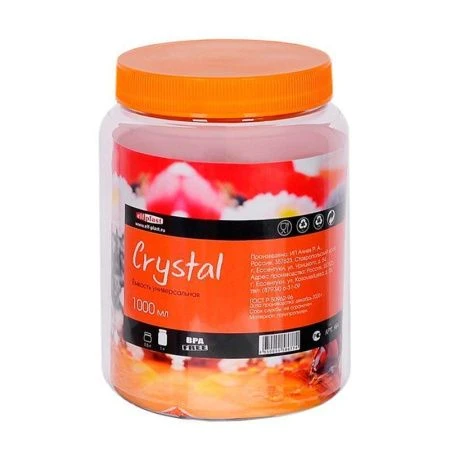 Банка 1л ПЭТ Crystal круглая (20)