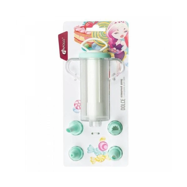 Шприц кондитерский 4 насадки пластик Dolce DLC-02 (60/12)