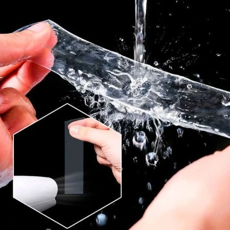 Лента клейкая двусторонняя 20мм*1м многоразовая прозрачная (240)