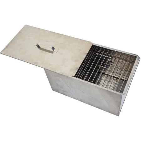 Коптильня 3-х уровневая 500*270*270мм толщ. 1мм нерж.сталь с поддоном 2К-Х051/S051 (1)