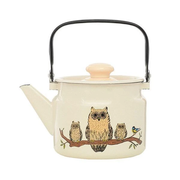 Чайник 2л эмаль СОВЫ (6)