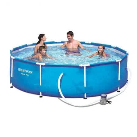 Бассейн каркасный круглый ПВХ Steel Pro Max 305*76см 4678л + фильтр-насос 56408 (1) Бассейн каркасный круглый ПВХ Steel Pro Max 305*76см 4678л + фильтр-насос 56408 (1)