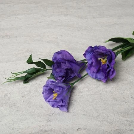 Цветы искусственные Эустома 80см пластик C-80 (100/800)