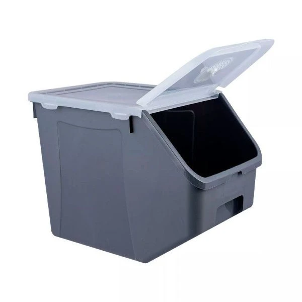 Контейнер для овощей 14л 340*227*255мм пластик серый (8)