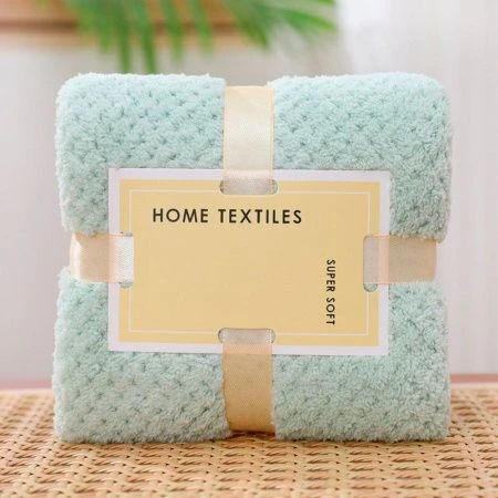 Полотенце волнистое с лентами 35*75см Tidy мятное (5)