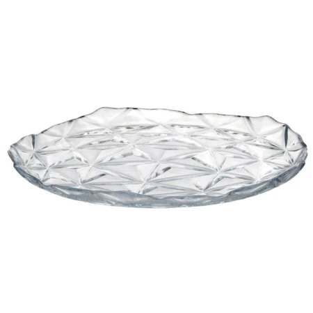 Тарелка мелкая 20см стекло ЭСТРЕЛЛА десертная (12)