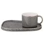 Чайный набор 2пр фарфор Grain Lefard на 1персону 220мл серая (24)