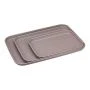Набор подносов 3шт (17*24/22*30,5/25*35см) пластик французcкий серый (12)