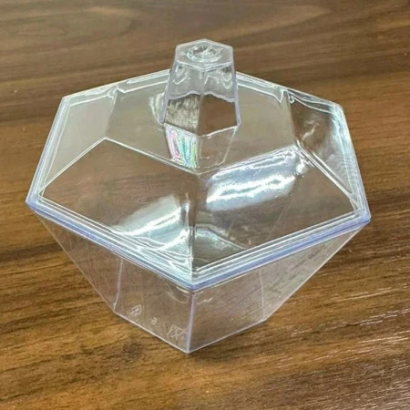 Форма одноразовая фуршетная полистирол 100мл 78*68*65мм с крышкой прозрачная Complement Призма (576)