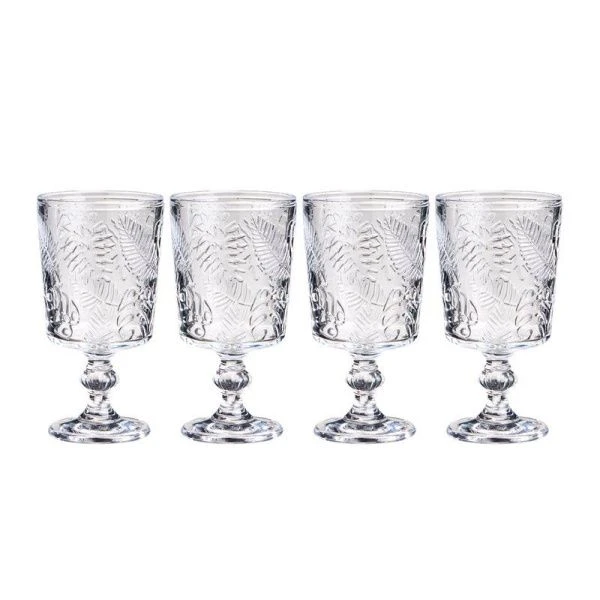 Бокалы набор 4шт 350мл стекло FLORA (6)