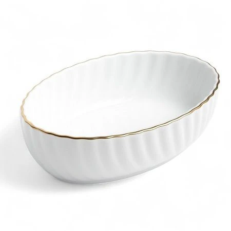 Блюдо 15*9,5*4,5см керамика глубокое овальное LR90089-509-9 (20)