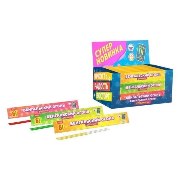 Набор бенгальских огней Джокер 6шт. 29см. горение 49сек. JF B03с Joker (288) Набор бенгальских огней Джокер 6шт. 29см. горение 49сек. JF B03с Joker (288)