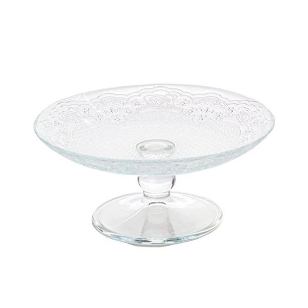 Блюдо 16см стекло ЛЕЙСИ на ножке упроч. (6)