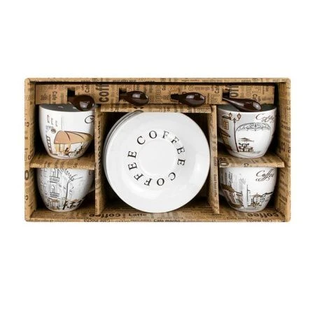 Чайный набор 8пр фарфор МОНМАРТР на 4 персоны 180мл с ложками подар.уп. RS097-324J (8)