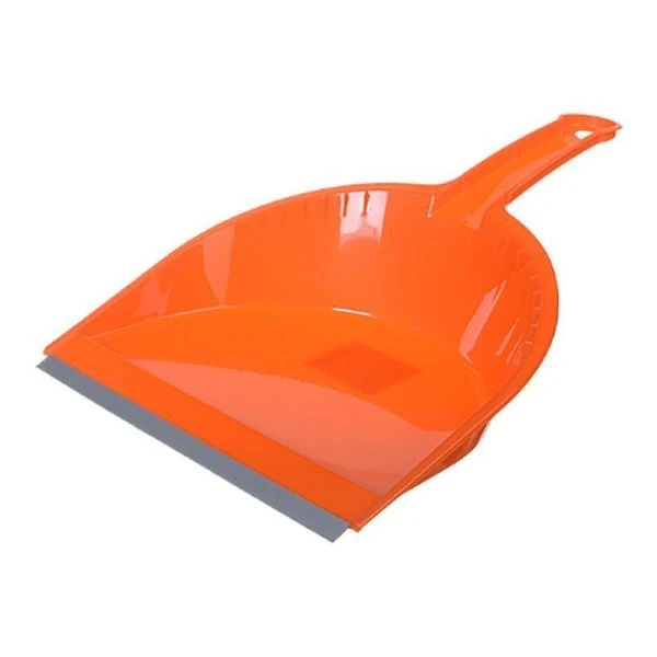 Совок с кромкой пластик СТАНДАРТ оранжевый (20)