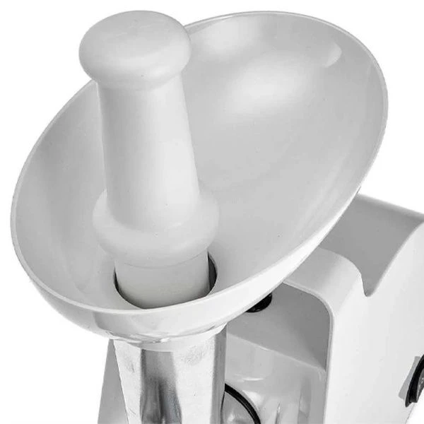 Мясорубка электрическая металл АКСИНЬЯ КС-2005С белая 2000Вт, 3 насадки-овощерезки (4)