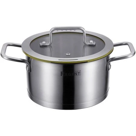 Кастрюля 4,5л h12см нерж.сталь Palermo со стекл.крышкой 22см 77-0522 (6)