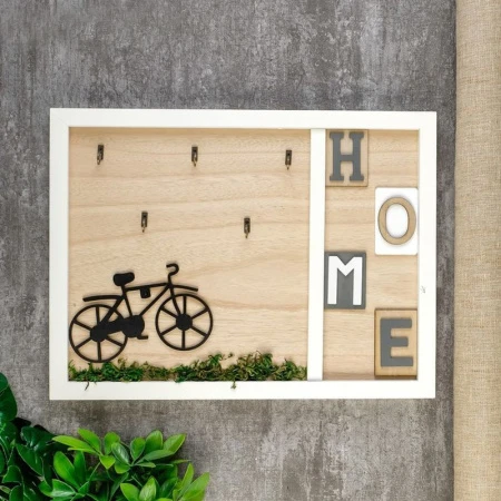 яяяКрючок декоративный Велосипед на траве 30,2*2,5*39,8см дерево