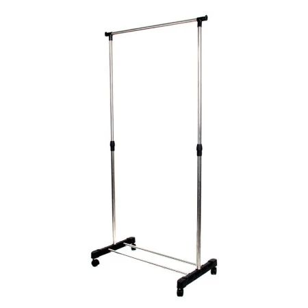 яяяВешалка гардеробная телескопическая двойная на колесах металл/пластик 80*42*80-160см на 20кг  (10