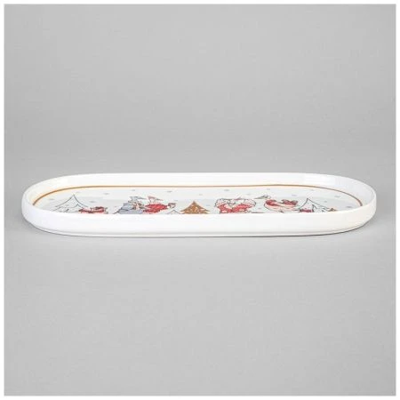 Блюдо 25,5см фарфор FAMILY CHRISTMAS овальное (24)