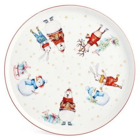 Тарелка мелкая 26см фарфор Winter Story обеденная (24)