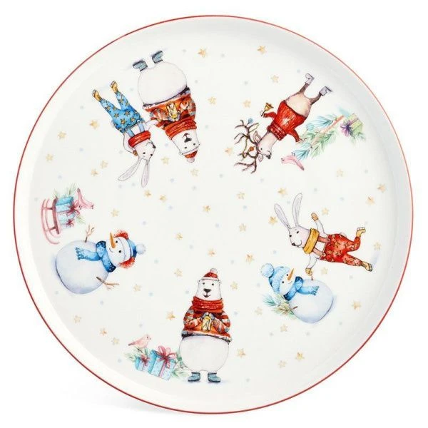 Тарелка мелкая 26см фарфор Winter Story обеденная (24)
