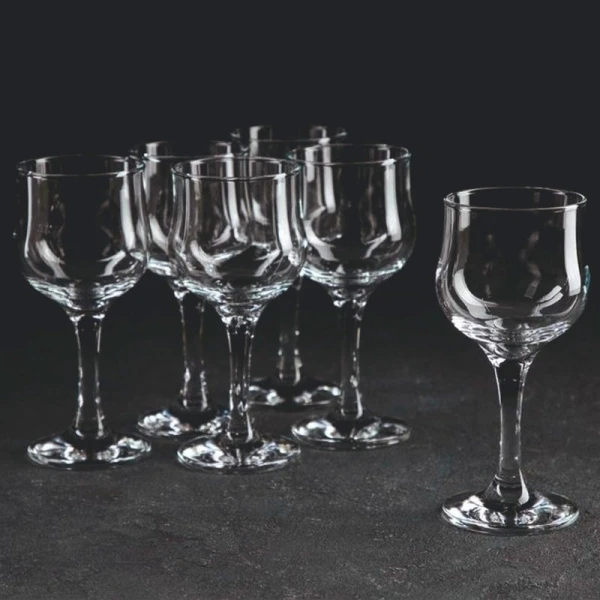 Бокалы для воды набор 6шт 315мл стекло ТЮЛИП (8)