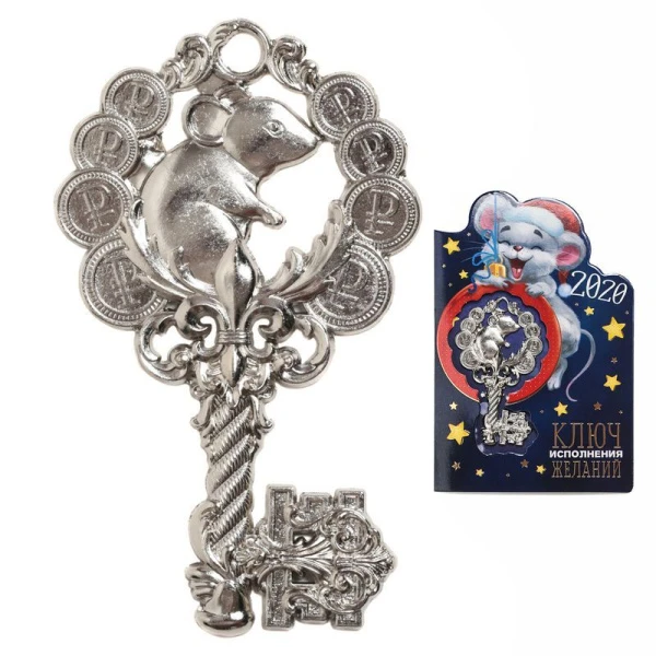 Сувенир Ключ исполнения желани 4,5*7,5см металл