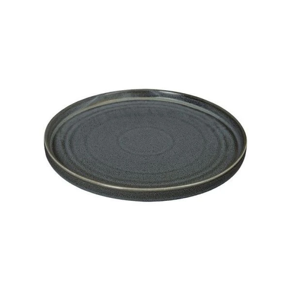 Тарелка мелкая 27см фарфор URBANO серый с бортами обеденная [10986cem] (6)