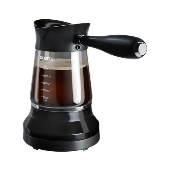 Турка электрическая стекло Centek CT-1096 черная 480Вт объем 500мл, съемная мягкая ручка(12) Турка электрическая стекло Centek CT-1096 черная 480Вт объем 500мл, съемная мягкая ручка(12)