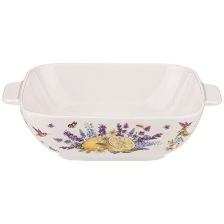 Салатник 19*15*5см фарфор ПРОВАНС ЛИМОНЫ прямоугольный (36)