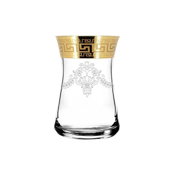 Стаканы армуды набор 6шт стекло ЗОЛОТОЙ КАРАТ KAV23-361/S/Z/6 (6)